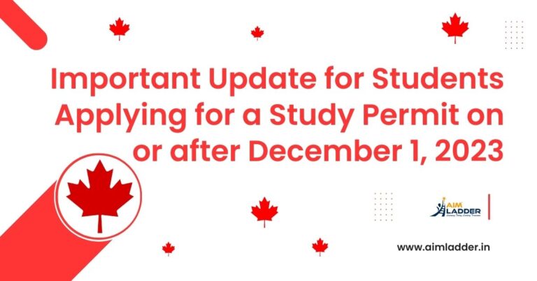 New Canada study permit application form